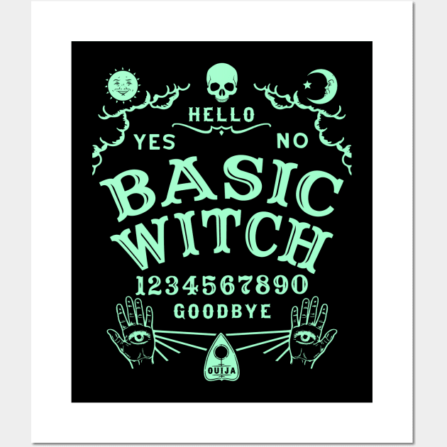 Basic Witch Ouija Board Wall Art by ShirtFace